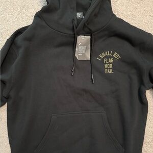 Flag Nor Fail Anthem hoodie with Olive lettering